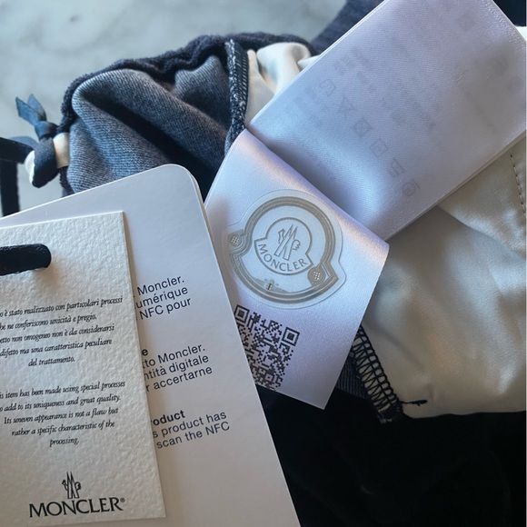 Authentic NWT Moncler Terry Swim Cover Up Shorts - Picture 9 of 9